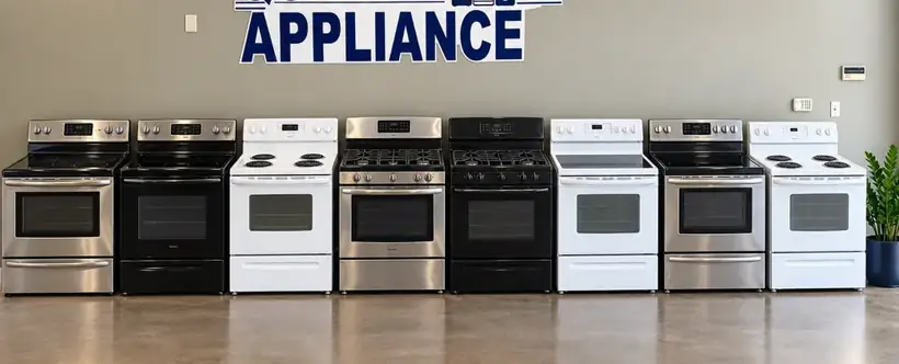 Black, white and stainless reconditioned ranges